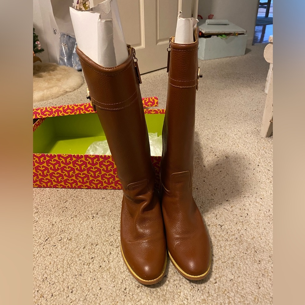 Tory Burch Selma Riding Boot (with box, great condition, size: 39)